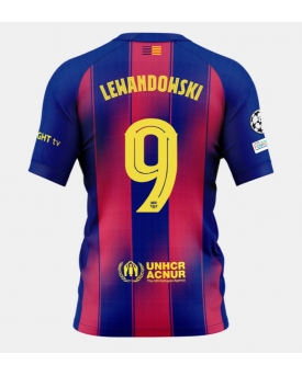 Barcelona Robert Lewandowski #9 Maglia Gara Casa Repliche 2025-26 Maniche Corte